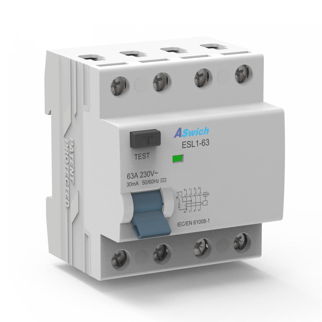 ESL1-63 RCCB Residual Current AC Circuit Breaker