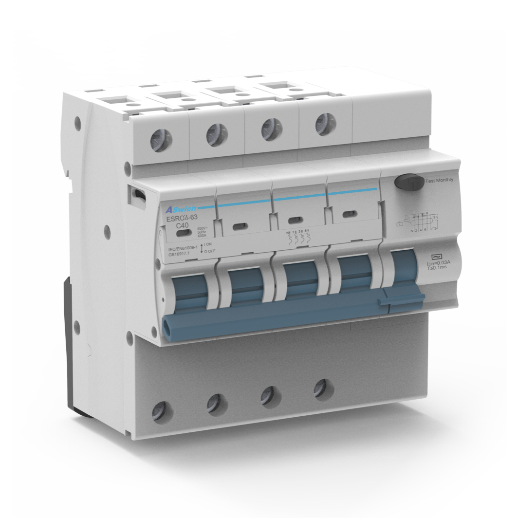 ESRO2-63 Residual Current AC Breaker with Overcurrent Protection