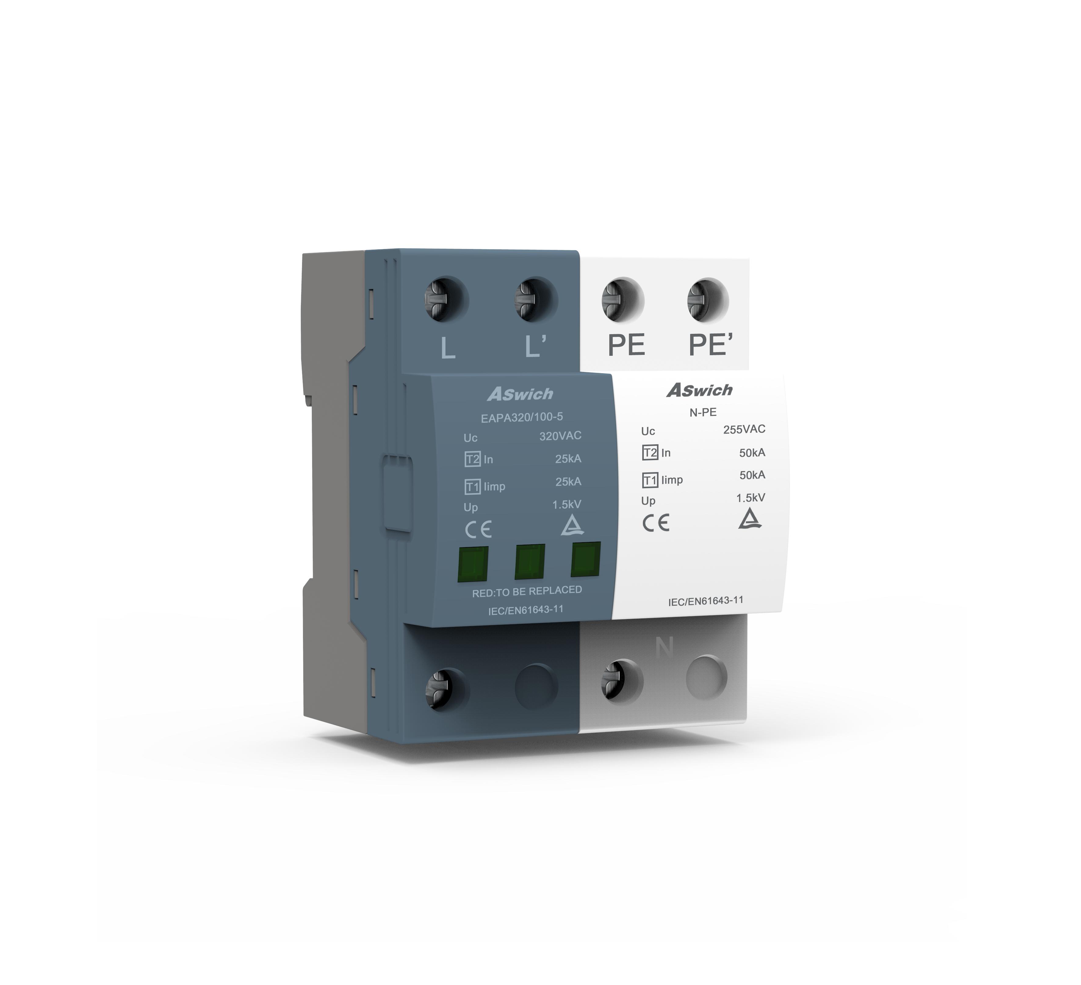 EAP T1+T1 2P AC Surge Protection Device